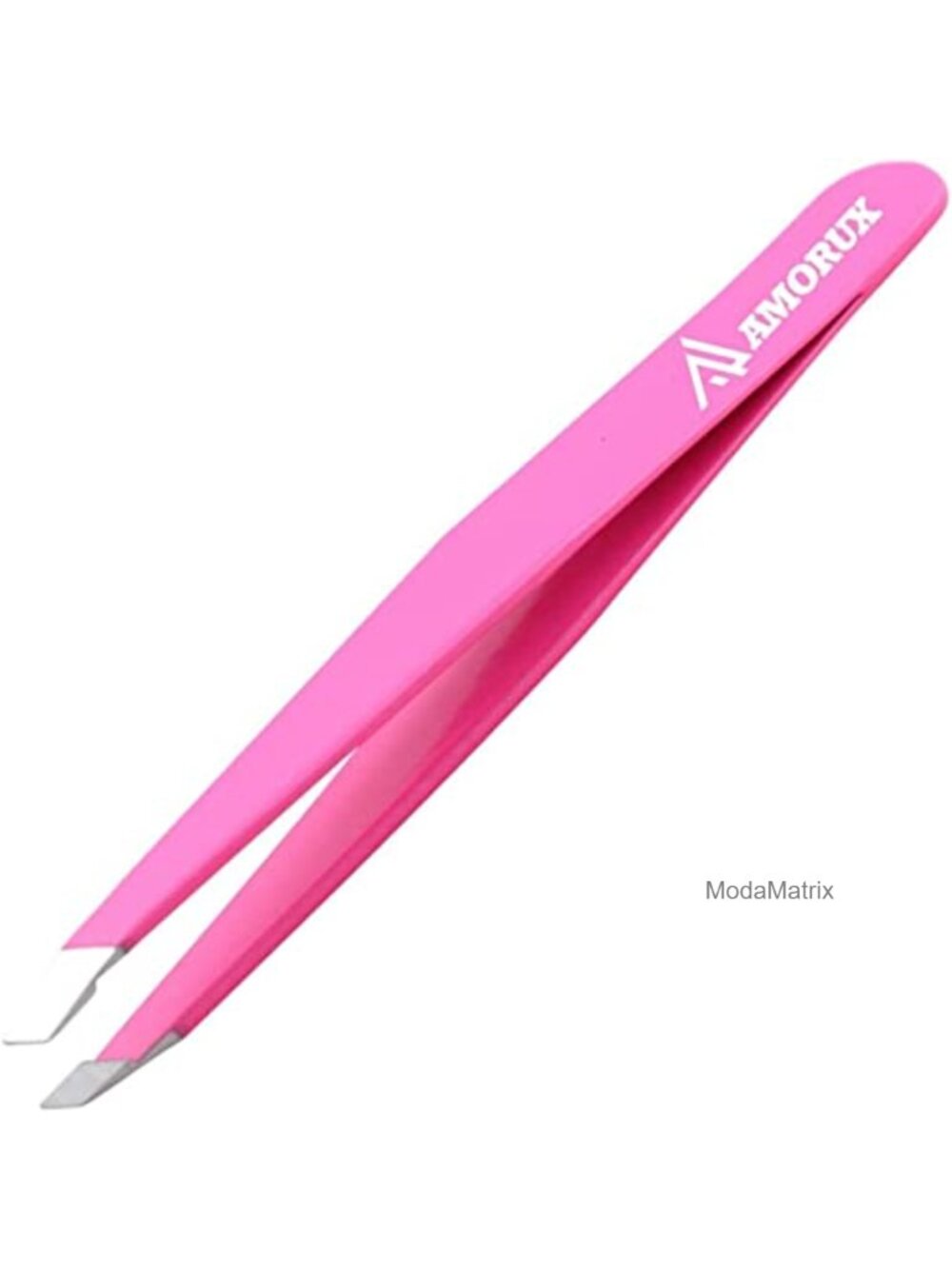 Slanted Precision Tweezers for Facial Hair & Ingrown Hair Stainless Steel
